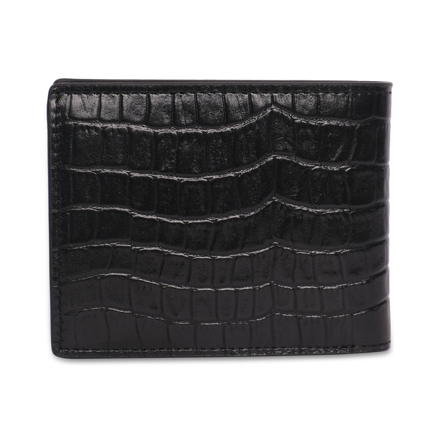 Belwaba Genuine Leather Black Bifold Wallet for Men with 3 Card Slots