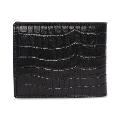 Belwaba Genuine Leather Black Bifold Wallet for Men with 3 Card Slots