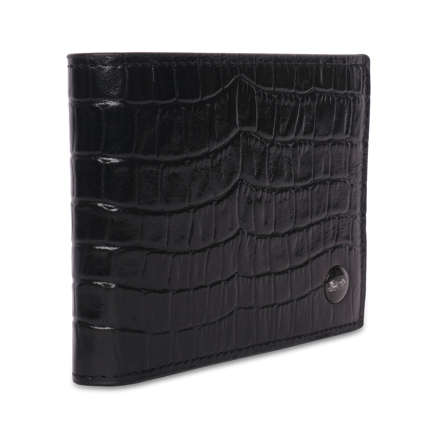 Belwaba Genuine Leather Black Bifold Wallet for Men with 3 Card Slots