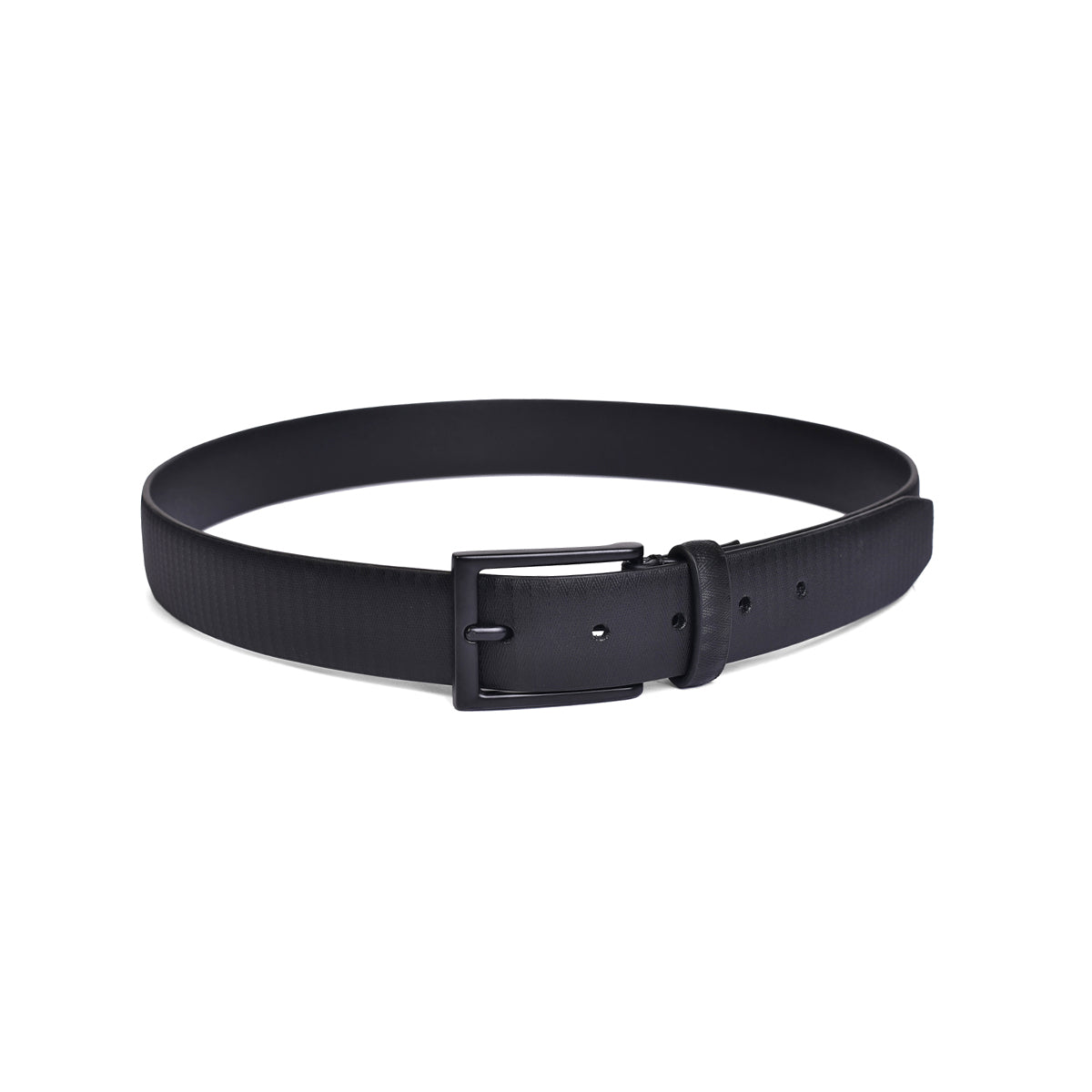 Belwaba Men Formal Black Genuine Leather Belt