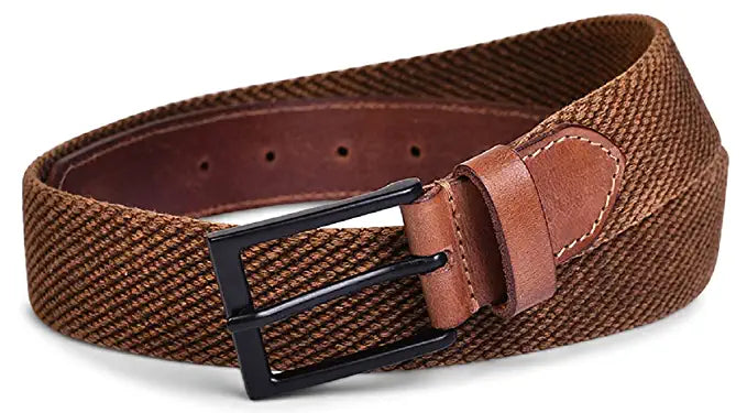 Belwaba Men Casual Brown Webbing Belt