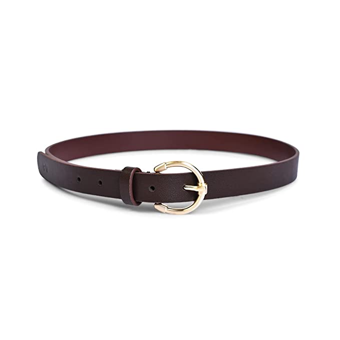 Belwaba | Vegan Leather Brown women's Belt