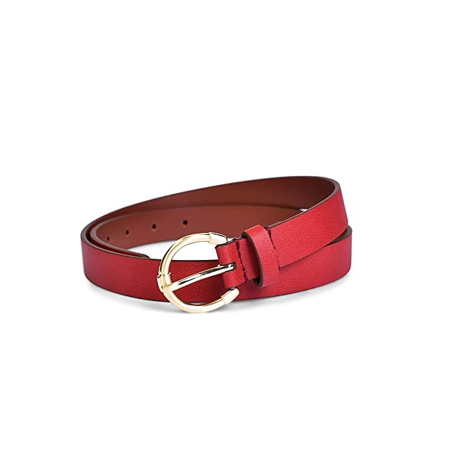 Belwaba | Vegan Leather Red women's Belt