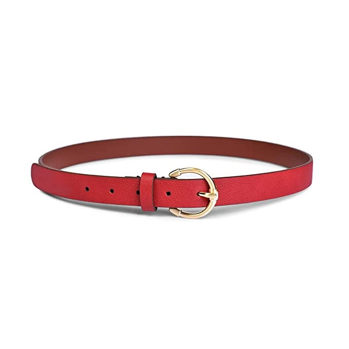 Belwaba | Vegan Leather Red women's Belt