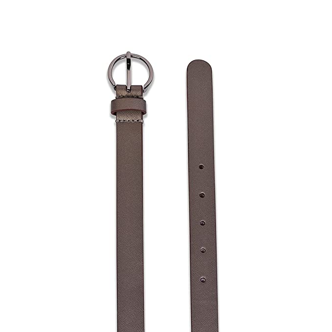 Belwaba | Vegan Leather Bronze Color Saffiano women's Belt