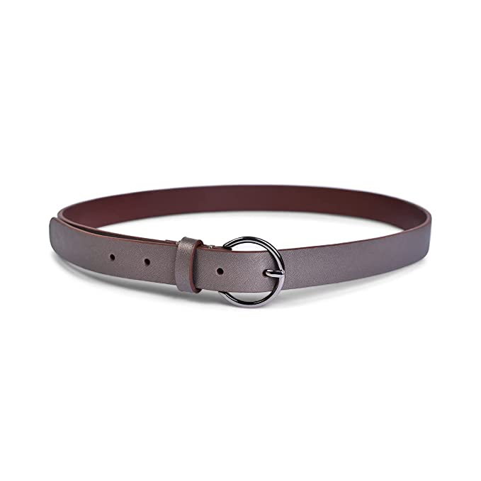 Belwaba | Vegan Leather Bronze Color Saffiano women's Belt