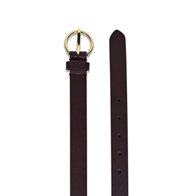 Belwaba | Vegan Leather Burgundy Saffiano women's Belt