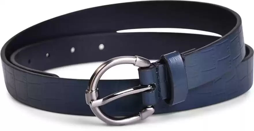 Belwaba Women Casual Blue Artificial Leather Belt