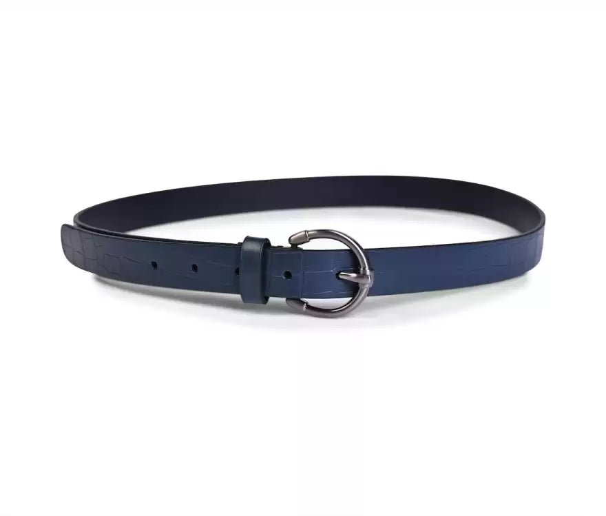 Belwaba Women Casual Blue Artificial Leather Belt