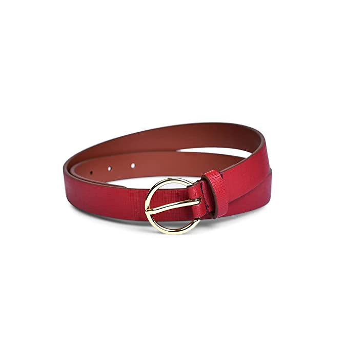 Belwaba Women Casual Red Artificial Leather Belt