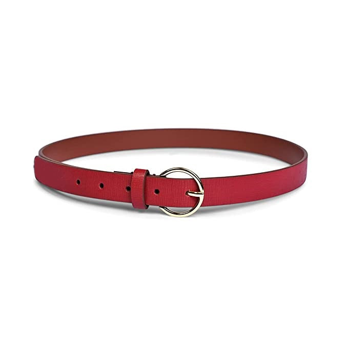 Belwaba Women Casual Red Artificial Leather Belt