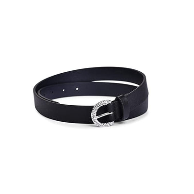 Belwaba Women Casual Black Artificial Leather Belt