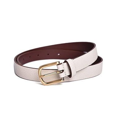 Belwaba Women Casual Beige Artificial Leather Belt