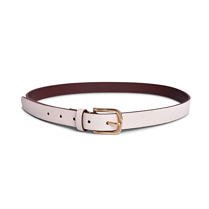 Belwaba Women Casual Beige Artificial Leather Belt