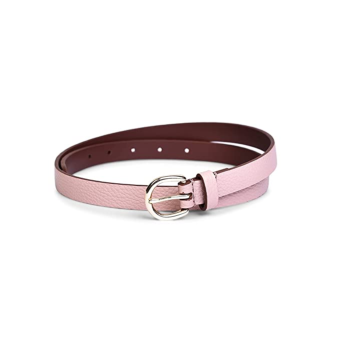 Belwaba Women Casual Pink Artificial Leather Belt