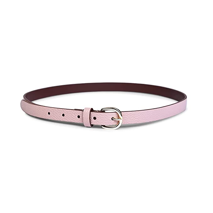 Belwaba Women Casual Pink Artificial Leather Belt