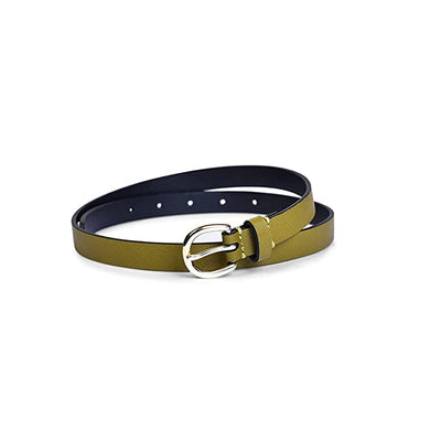 Belwaba Women Casual Green Artificial Leather Belt