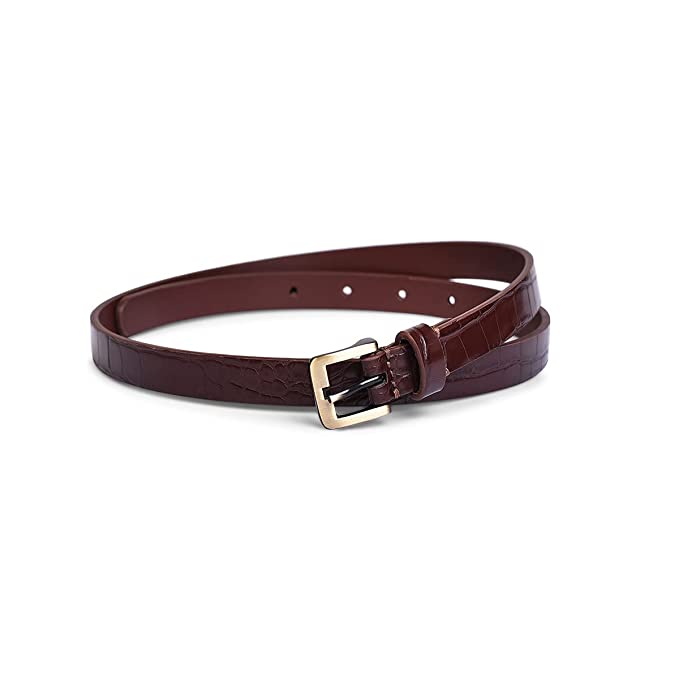 Belwaba Women Casual Brown Artificial Leather Belt