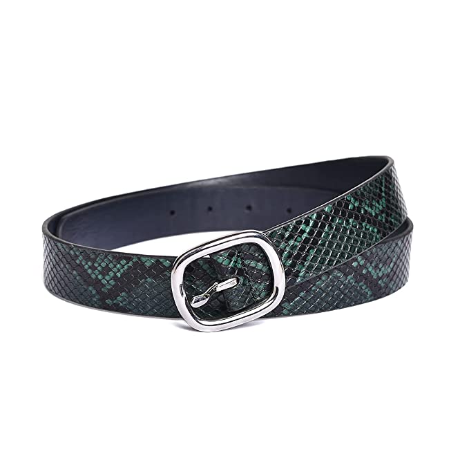 Belwaba Women Casual Green Artificial Leather Belt