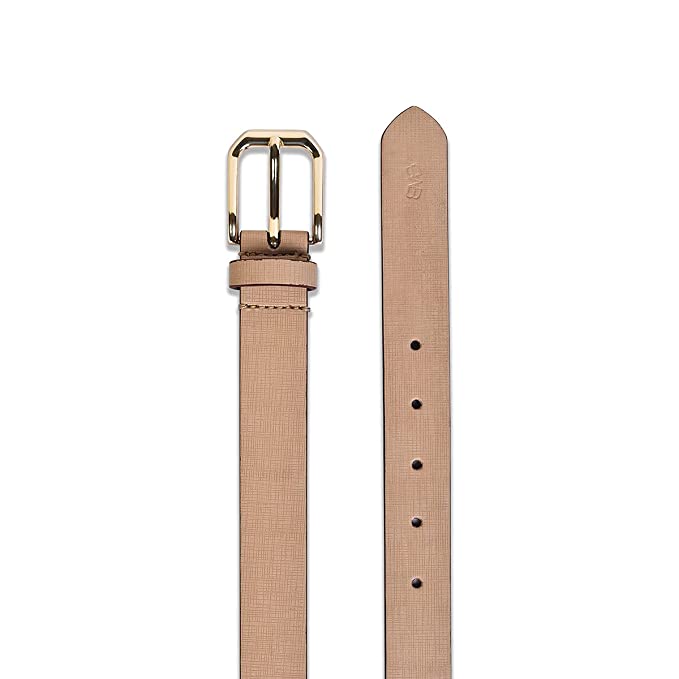 Belwaba Women Casual Beige Artificial Leather Belt