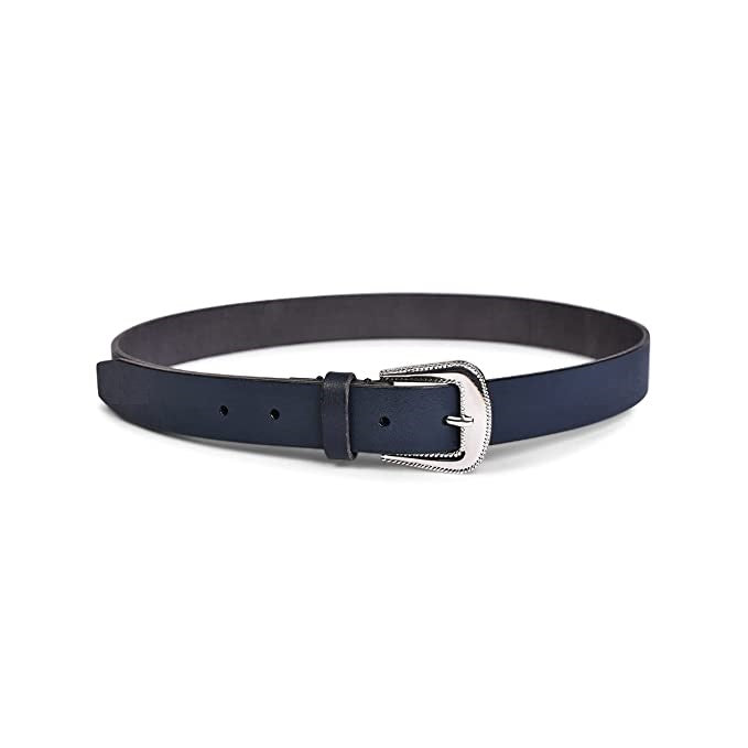 Belwaba Women Casual Blue Genuine Leather Belt