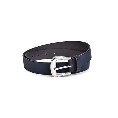 Belwaba Women Casual Blue Genuine Leather Belt