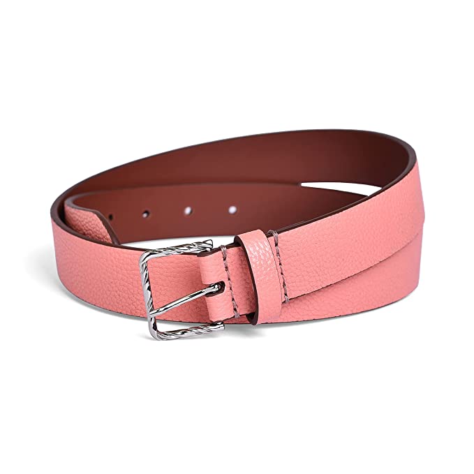 Belwaba Women Casual Pink Artificial Leather Belt