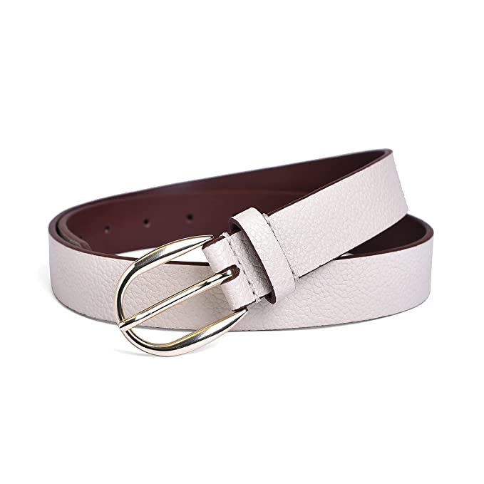 Belwaba Women Casual Beige Artificial Leather Belt