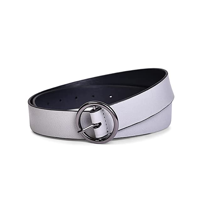 Belwaba Women Casual Grey Artificial Leather Belt