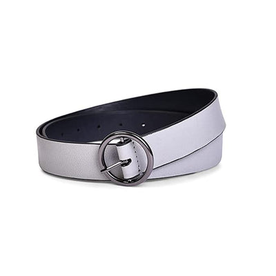 Belwaba Women Casual Grey Artificial Leather Belt