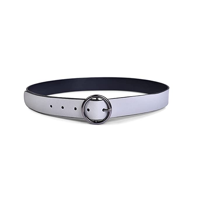 Belwaba Women Casual Grey Artificial Leather Belt