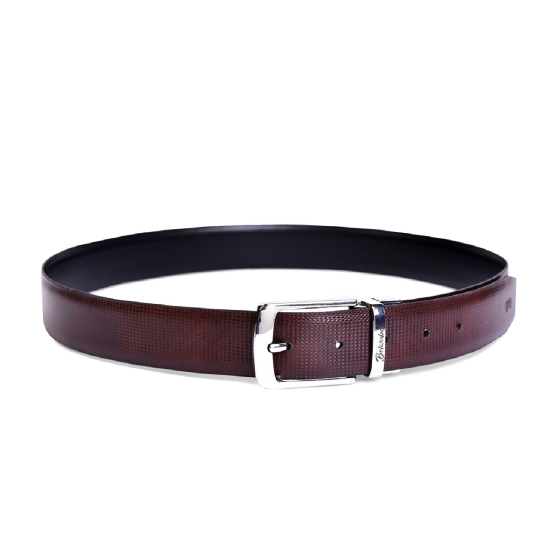 Belwaba Men Formal Black, Brown Genuine Leather Reversible Belt