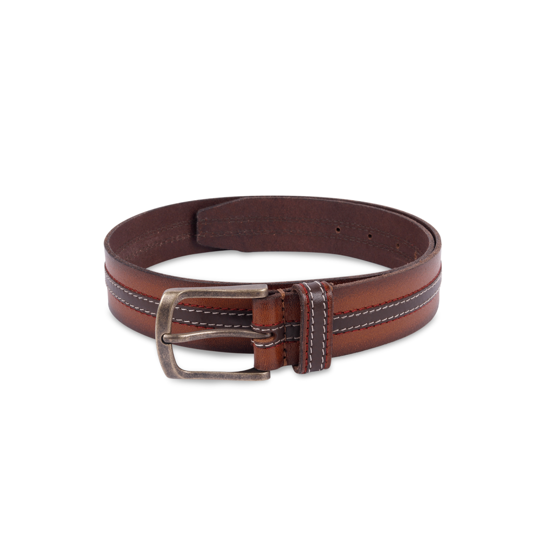 Belwaba Men Casual Brown Genuine Leather Belt