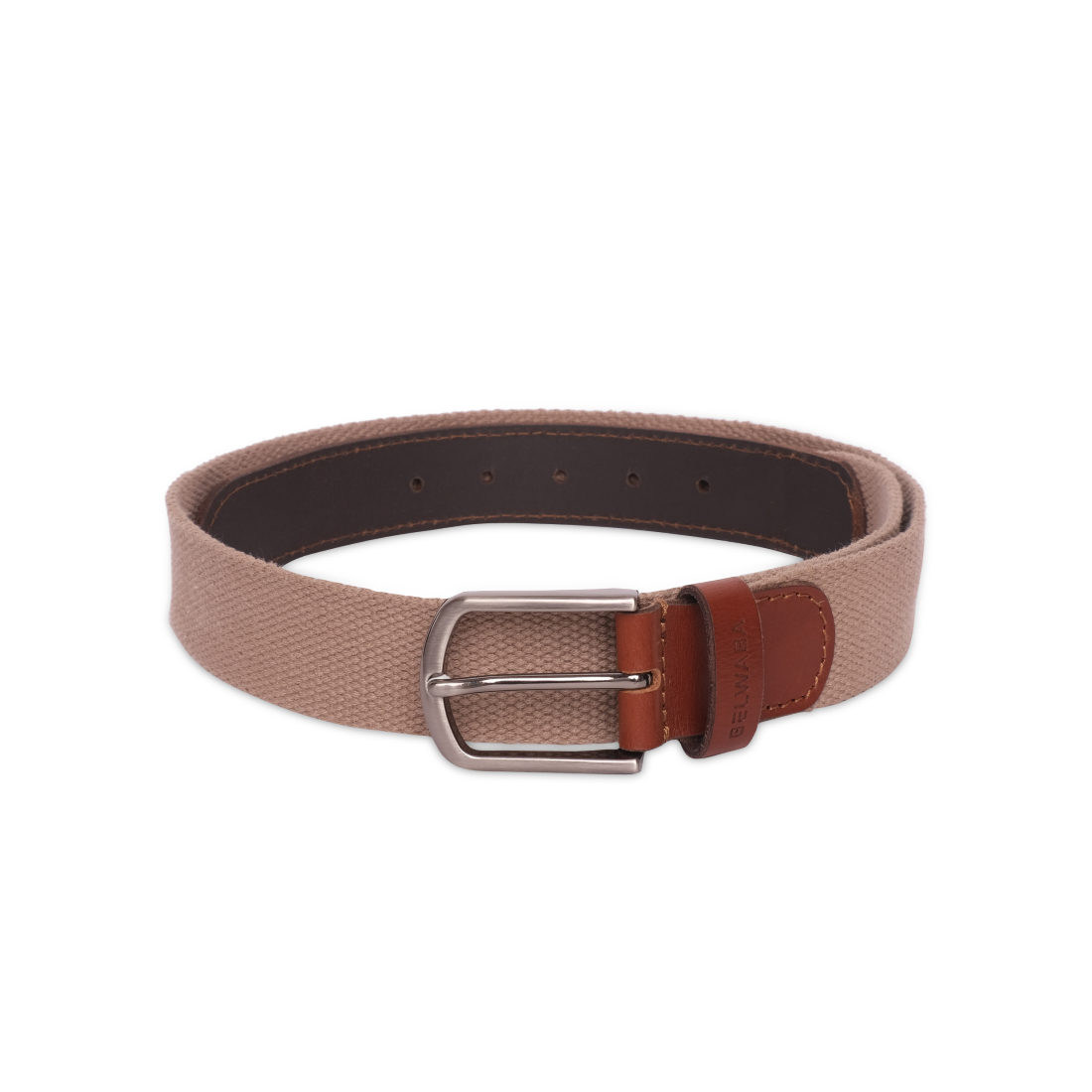 Belwaba Men Casual Brown Webbing Belt