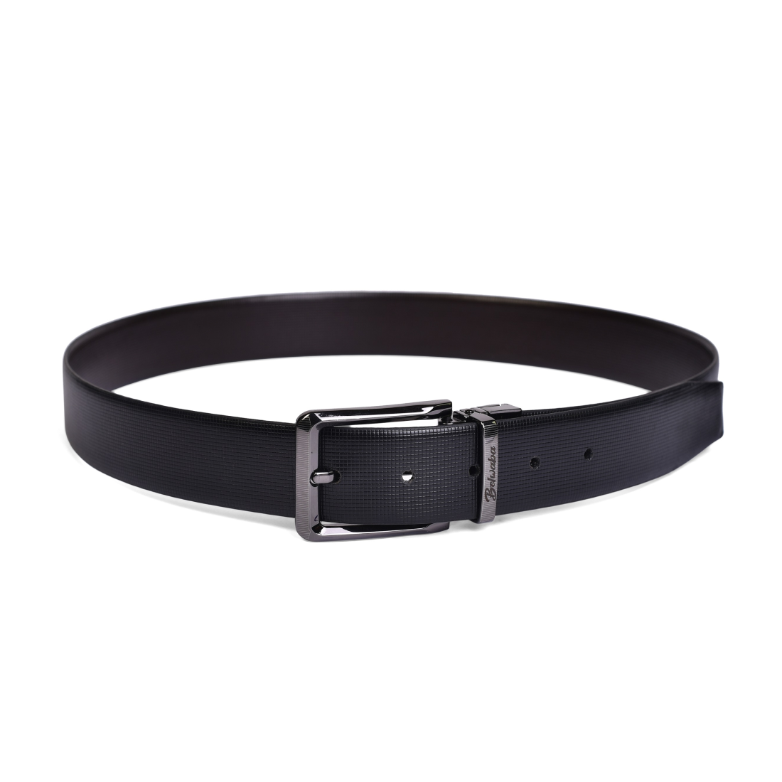 Belwaba Men Formal Black, Brown Genuine Leather Reversible Belt