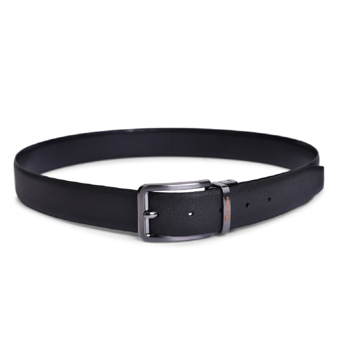 Belwaba Men Formal Black Genuine Leather Reversible Belt