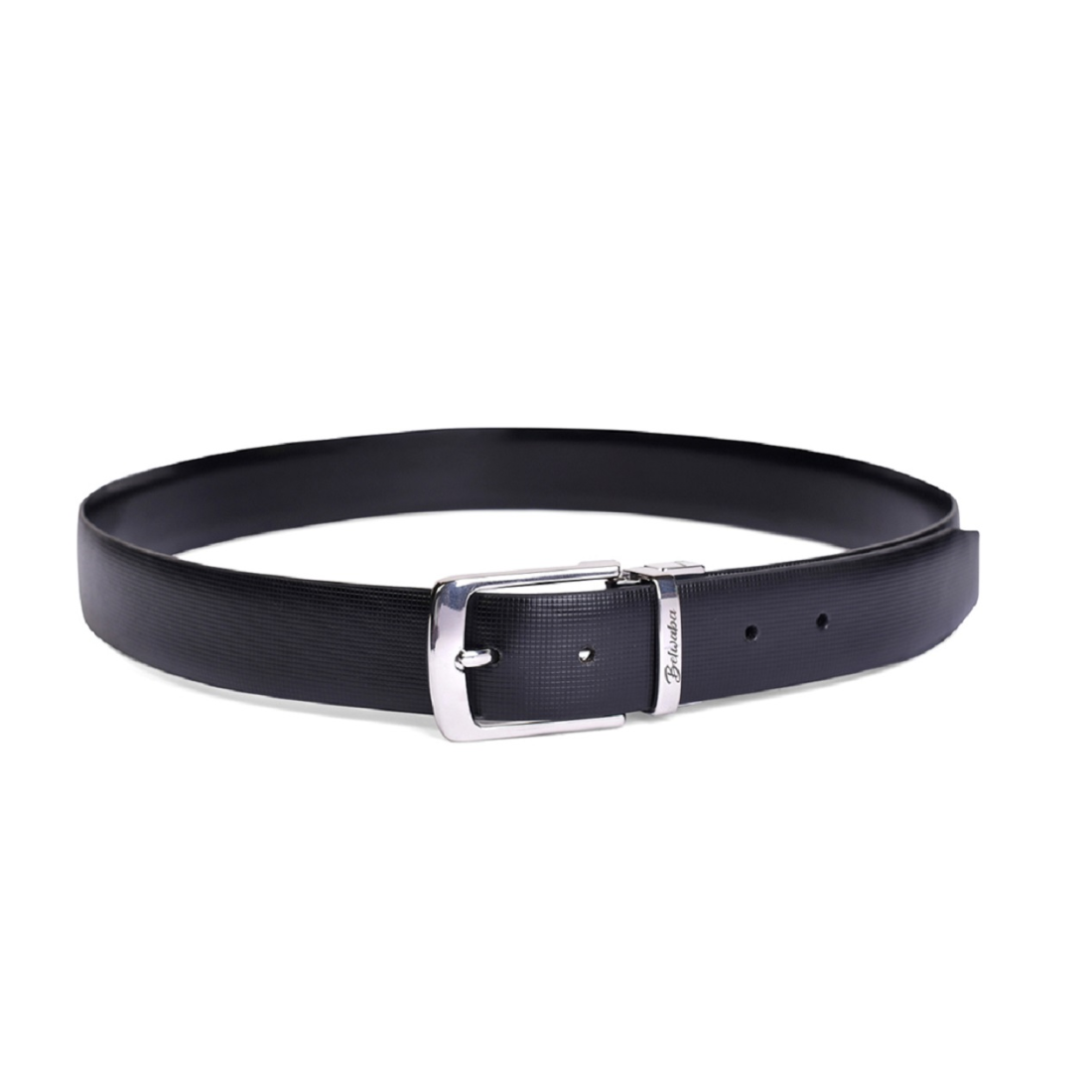 Belwaba Men Formal Black Genuine Leather Reversible Belt