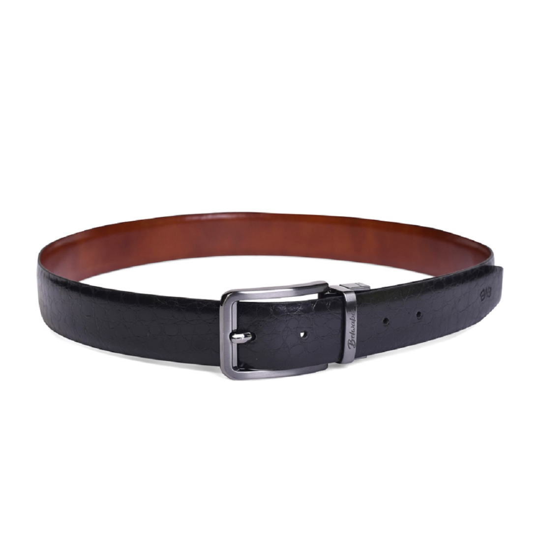 Belwaba Men Formal Multicolor Genuine Leather Reversible Belt