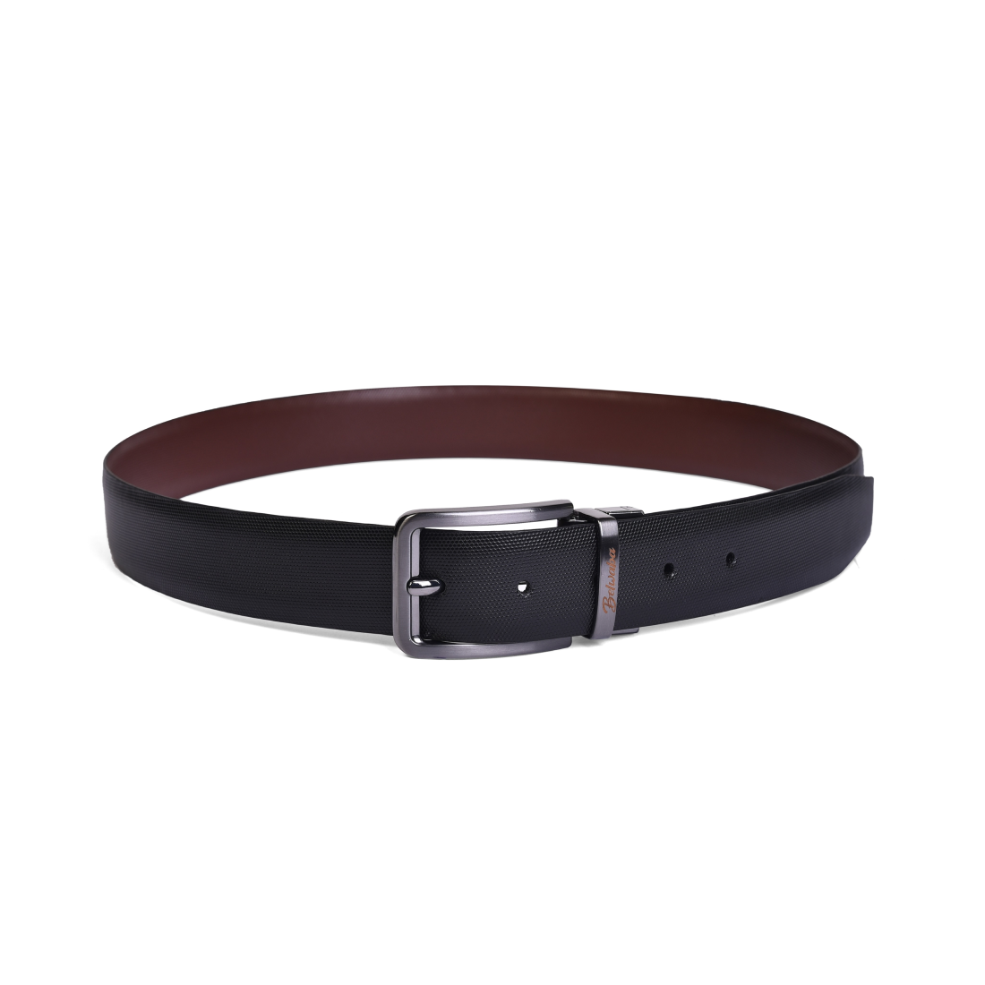 Belwaba Men Formal Black, Brown Genuine Leather Reversible Belt