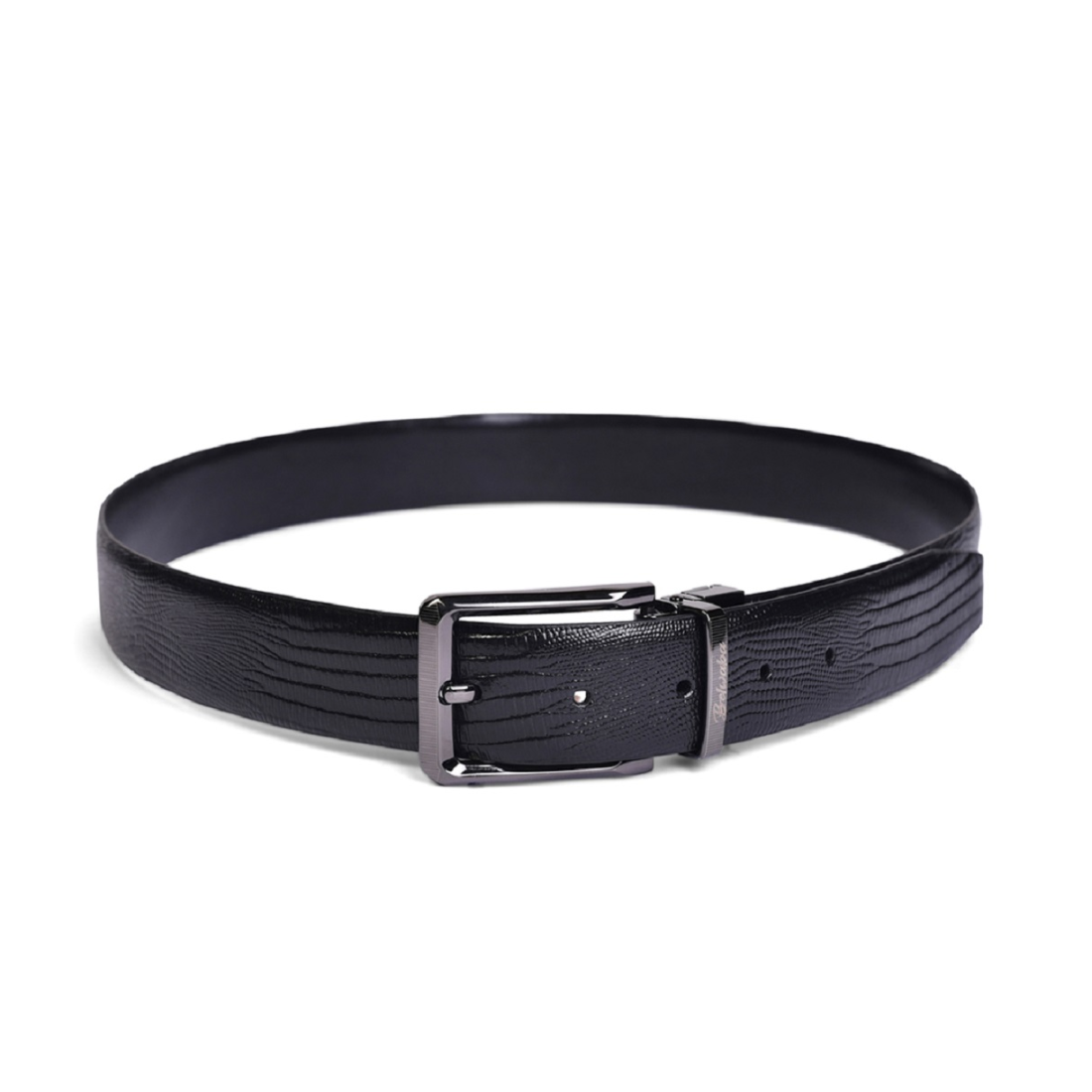 Belwaba Men Formal Black Genuine Leather Reversible Belt