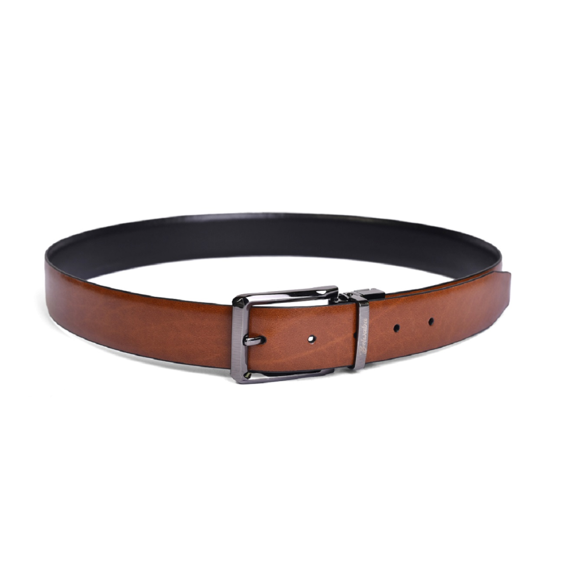 Belwaba Men Formal Tan Genuine Leather Reversible Belt