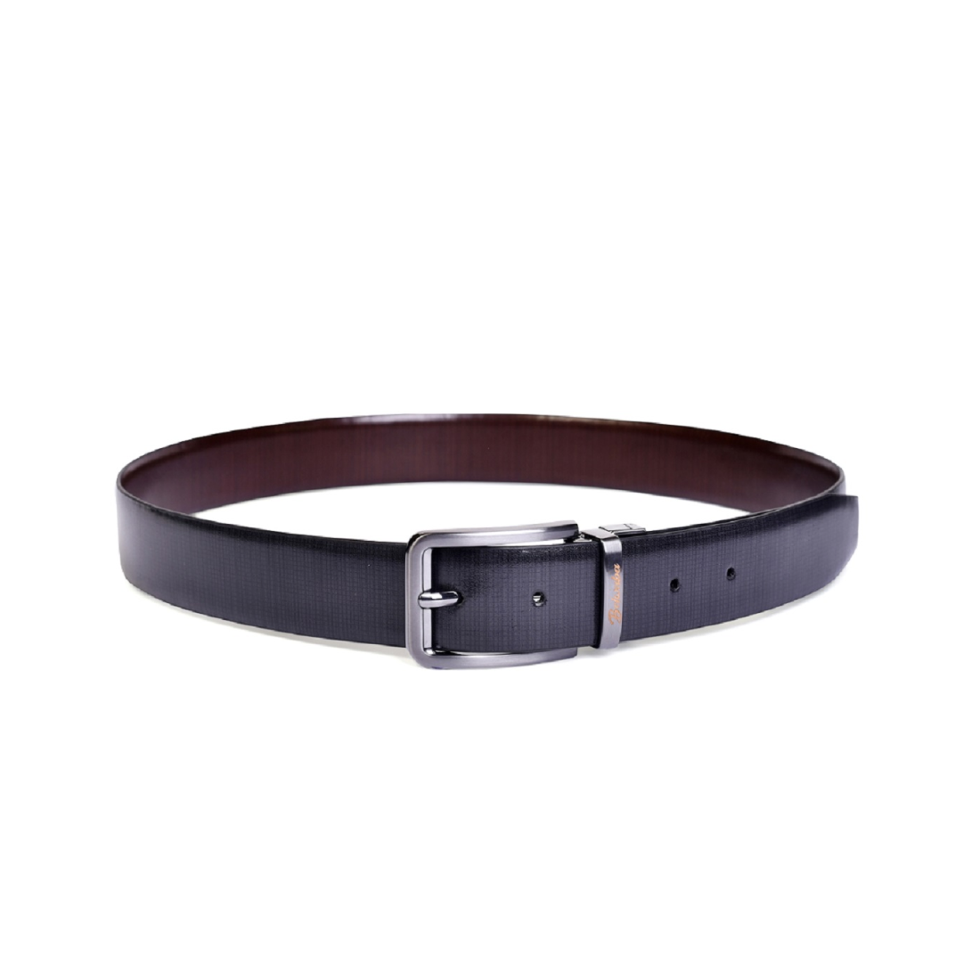 Belwaba Men Formal Brown Genuine Leather Reversible Belt