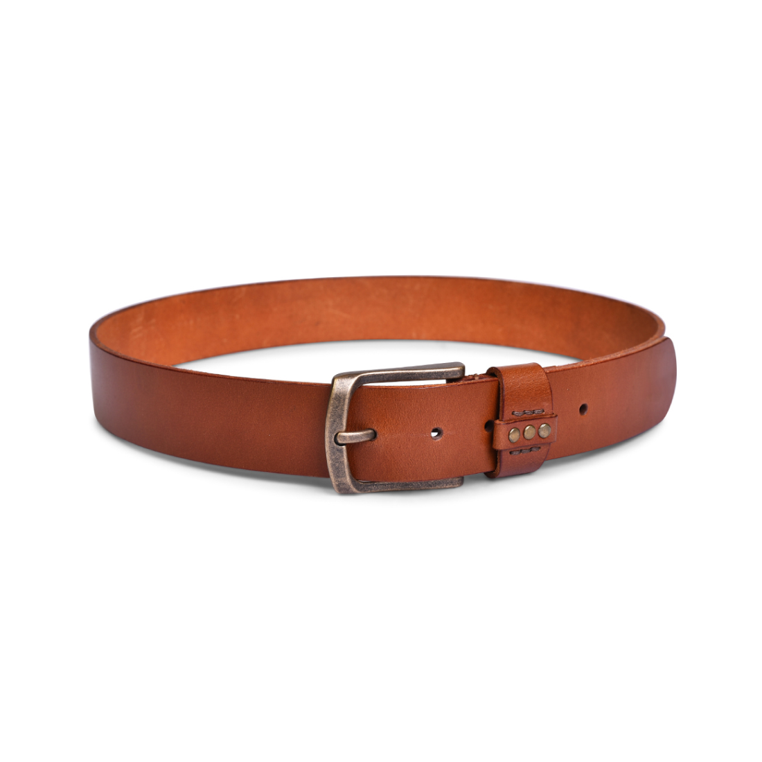 Belwaba Men Casual Tan Genuine Leather Belt