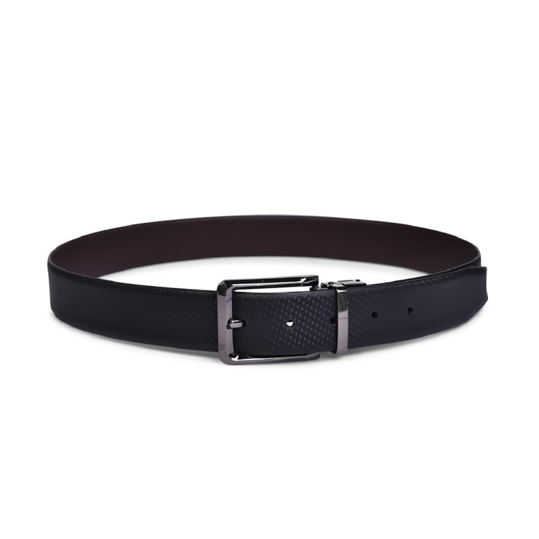 Belwaba Men Black, Brown Genuine Leather Reversible Belt