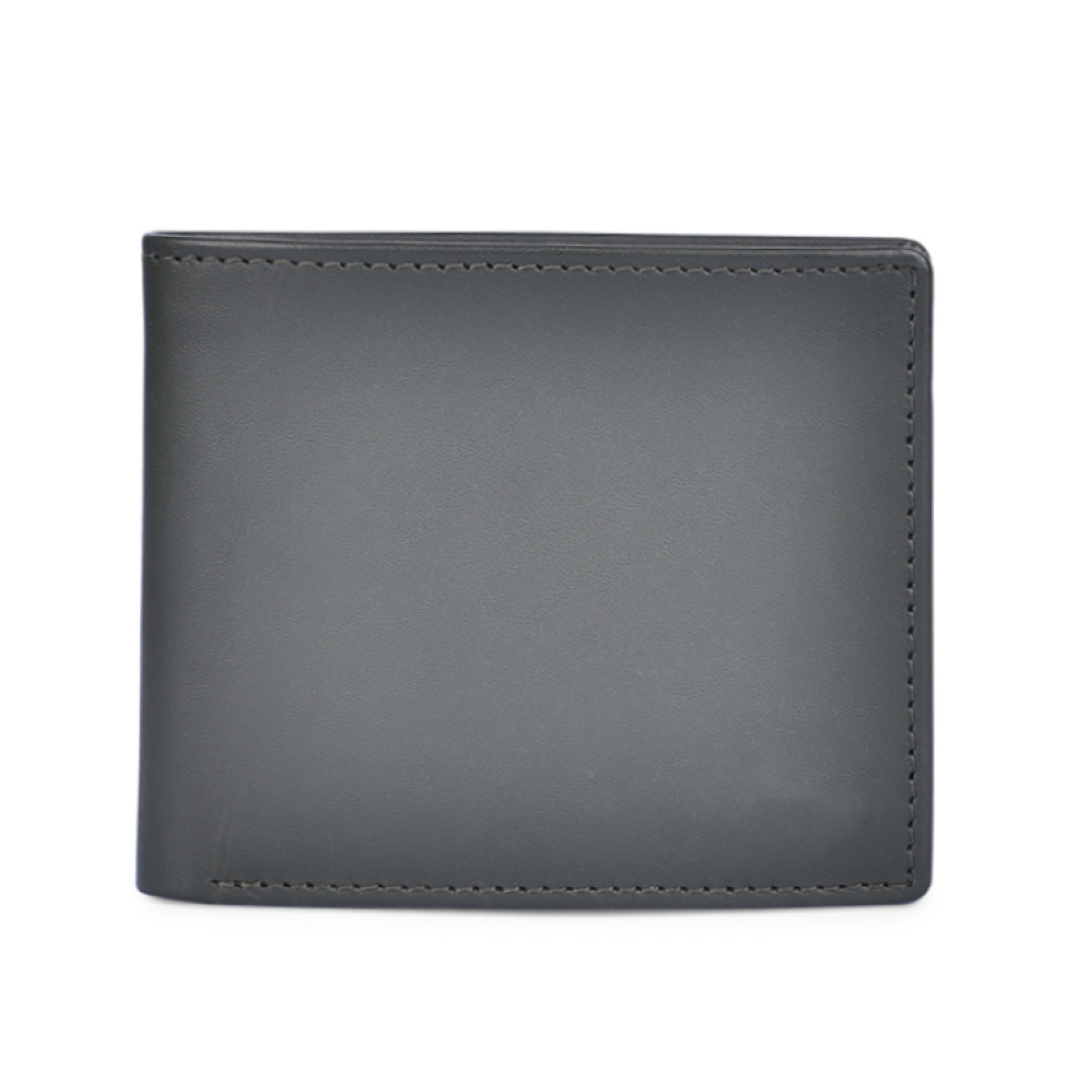 Genuine Leather Grey Bi-fold Men's Wallet