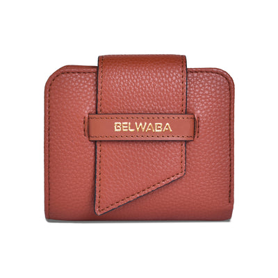 Belwaba Faux Leather Small Women's Wallet with Detachable Coin Purse Zipper