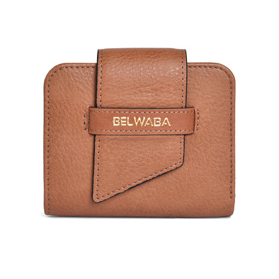 Belwaba Faux Leather Small Women's Wallet with Detachable Coin Purse Zipper