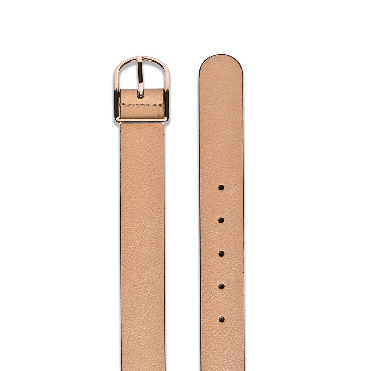 Belwaba Women Casual Beige Artificial Leather Belt