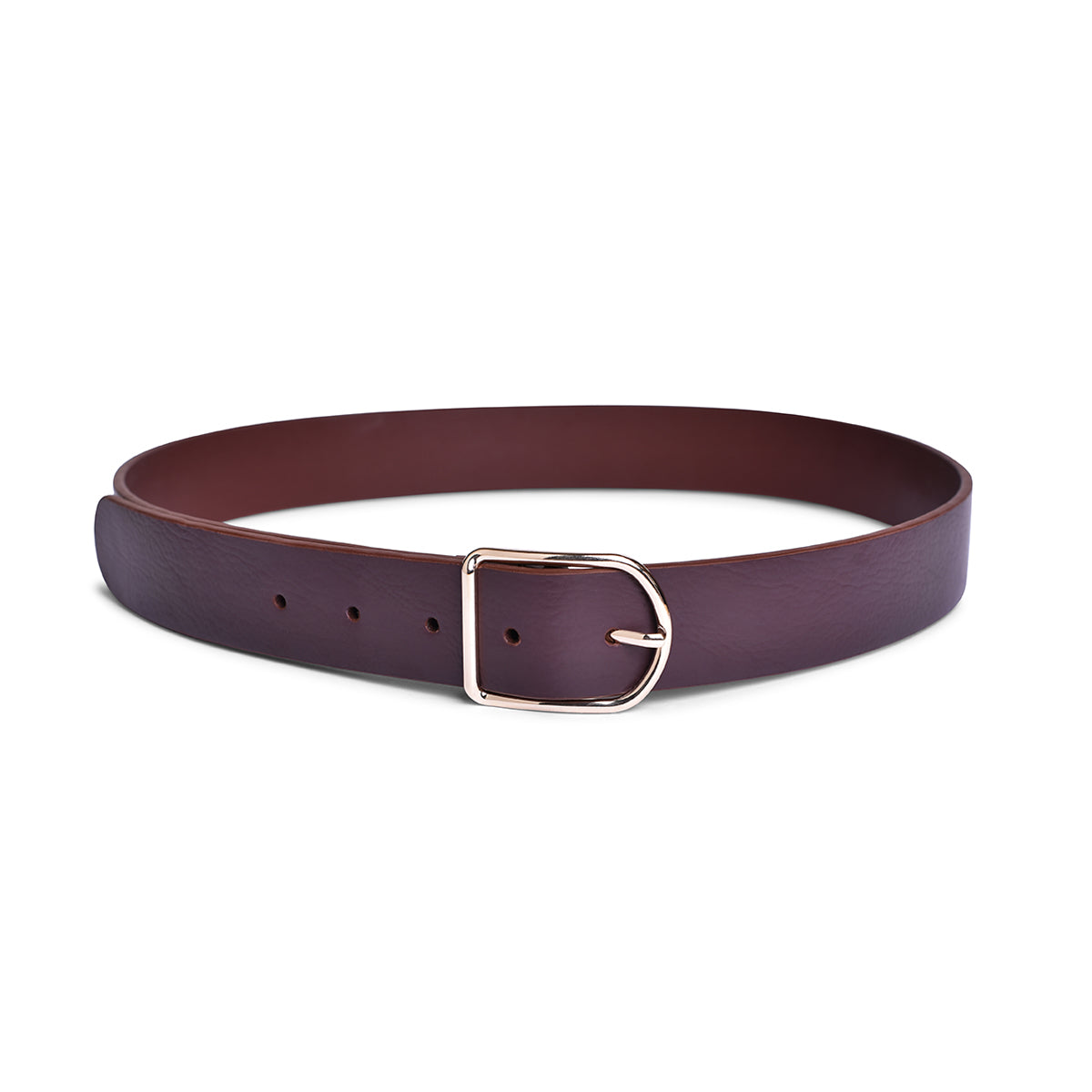 Belwaba Women Casual Maroon Artificial Leather Belt