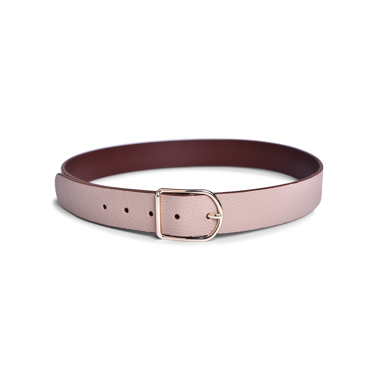 Belwaba Women Casual Beige Artificial Leather Belt